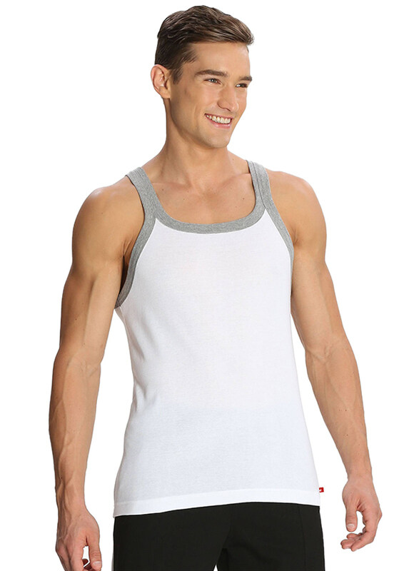 

Jockey Zone Fashion Vest for Men, US27-0105, White, Small