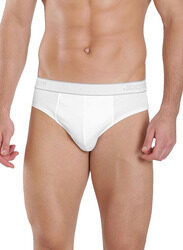 Jockey 2-Piece Elance Midi Brief Underwear Set for Men, 1010-0210, White, Medium