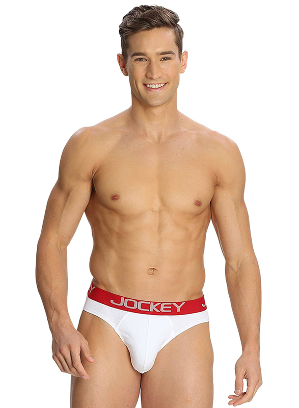 Jockey Zone Modern Brief Underwear for Men, US17-0105, White, Small