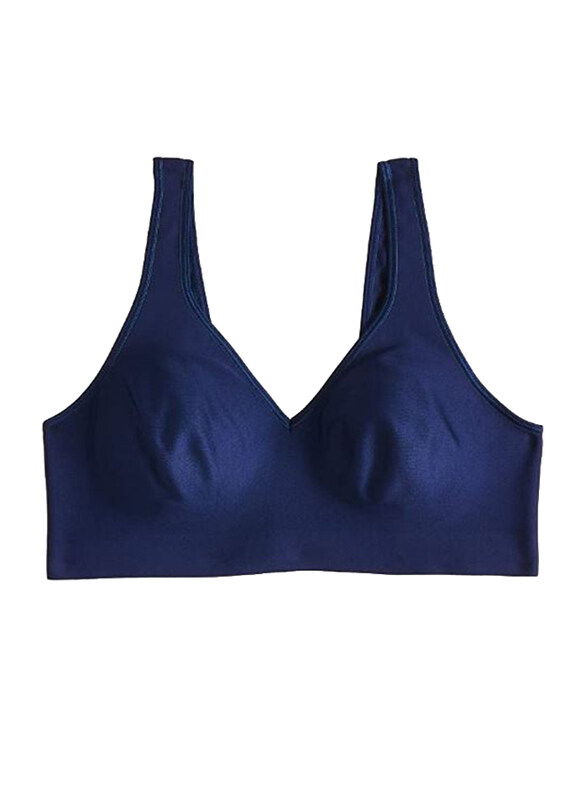 

Hanes Women's Comfort Evolution Bra, Navy Blue, Small