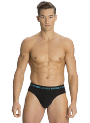 Jockey Sport Performance Brief Underwear for Men, SP02-0105, Black, Small