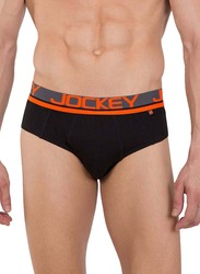 Jockey Pop Collection Bold Brief Underwear for Men, FP01-0105, Black, Medium