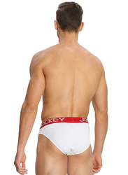 Jockey 2-Piece Zone Bold Brief Underwear Set for Men, US14-0210, White, Extra Large