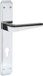 Robustline Zinc Lever Door Handle Premium Quality Black and CP BY0271
