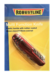 Robustline 11-In-1 Multifunction Swiss Travelling Knife, Red