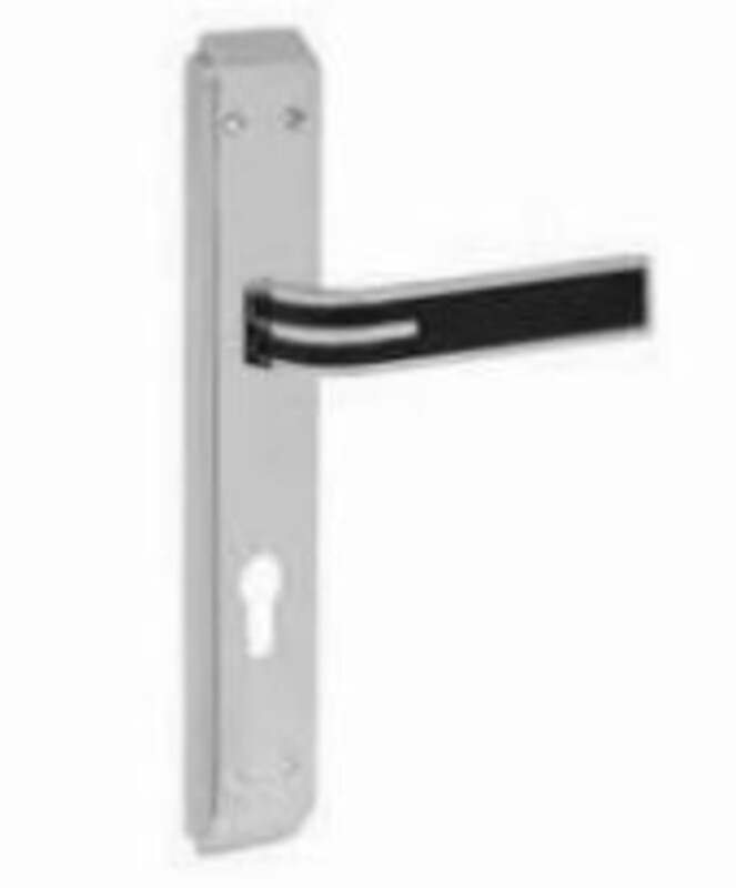 Robustline Zinc Lever Door Handle Premium Quality Black and CP BY0300