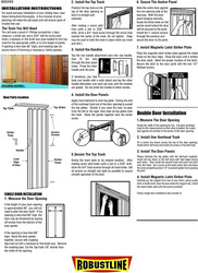 Robustline Folding Sliding Door 210cm Height x 100cm Width, (Pink)