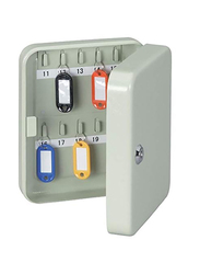 Robustline Metal 20 Keys Capacity Storage Safe Key Box, White