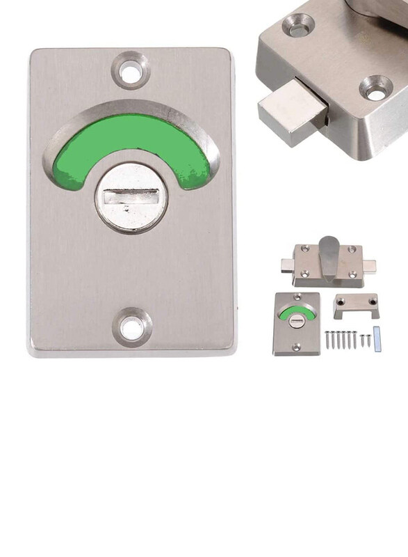 

Robustline Bolt Lock Vacant Public Toilet Indicator with Engaged Bathroom Door Lock Latch for Restroom Supplies, Chrome Plated