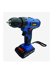 Robustline 18V 1.5Ah Li-Ion Cordless Drill Driver for Wood & Screw Driving/Fastening, Blue/Black