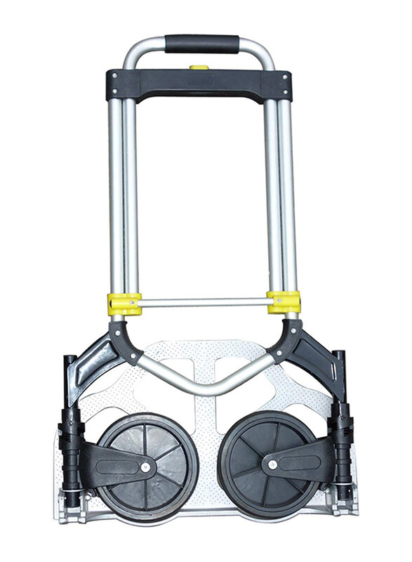 

Robustline Aluminium Portable Hand Pull Folding Trolley with 80KG Load Limit, Grey