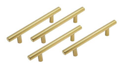 Robustline Highly Quality Metal Drawer Pull Handle - Cupboard Handle (Pack of 4) Golden - 10MM X 128MM - 161