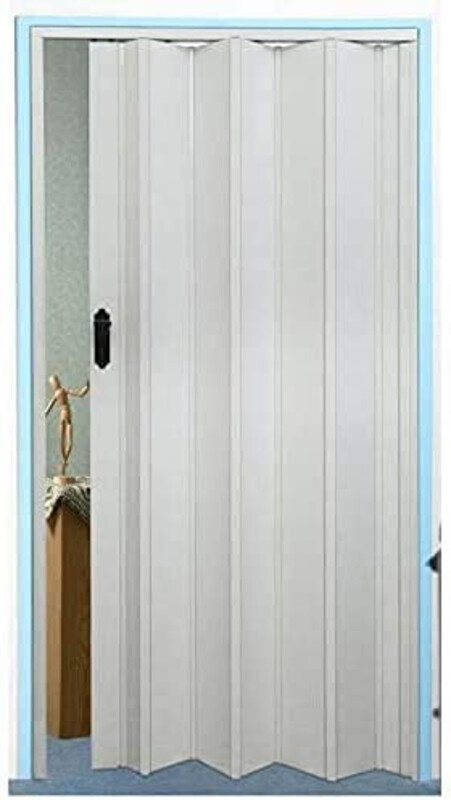 Robustline Folding Sliding Door 220cm Height x 110cm Width, (White)