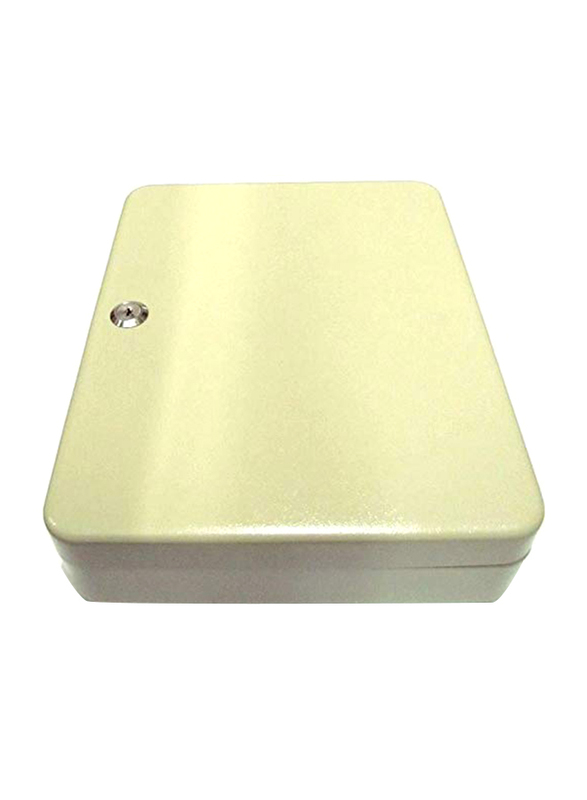 Robustline Metal 45 Keys Capacity Storage Safe Key Box, White