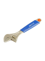 Robustline 26cm Adjustable Wrench with Rubber Handle, Blue