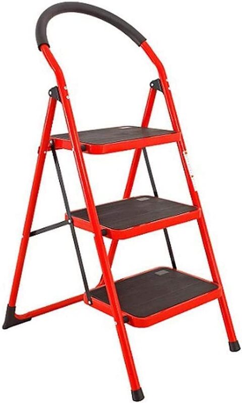 

Robustline Home Purpose Ladder - 3 Steps - Red