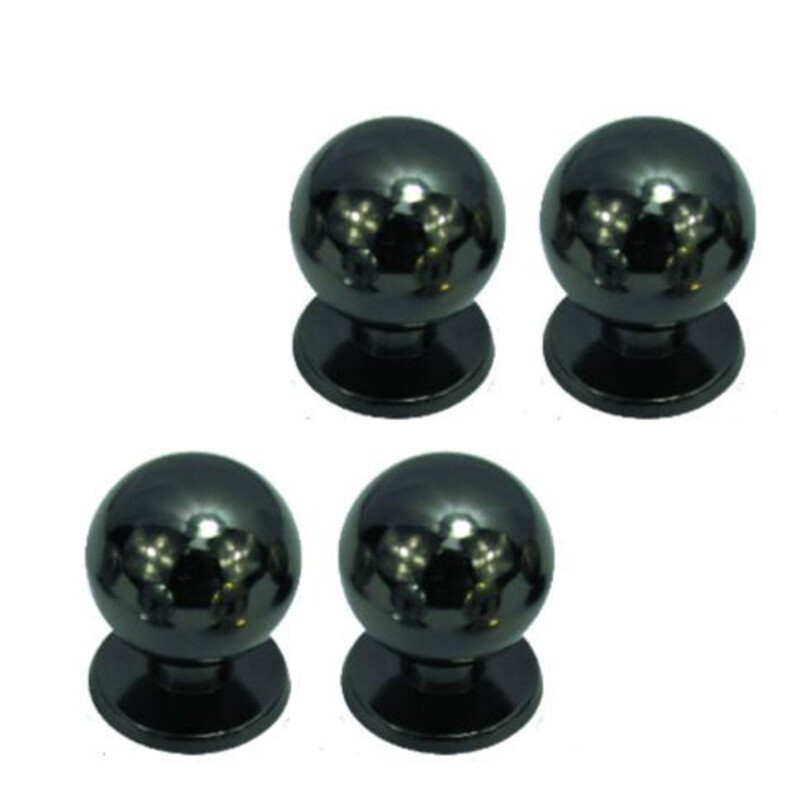 Robustline Highly Quality Cupboard Knob For Drawer/Cupboard (Pack of 4) Matt Black - 30MM - CS-551