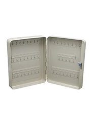 Robustline Metal 45 Keys Capacity Storage Safe Key Box, White