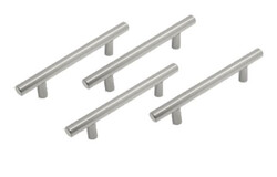 Robustline Highly Quality Metal Drawer Pull Handle - Cupboard Handle (Pack of 4) Silver - 10MM X 76MM - 161