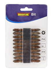 Robustline 65mm Patta Screw Bit Double Side Philip, 20 Pieces, Brown