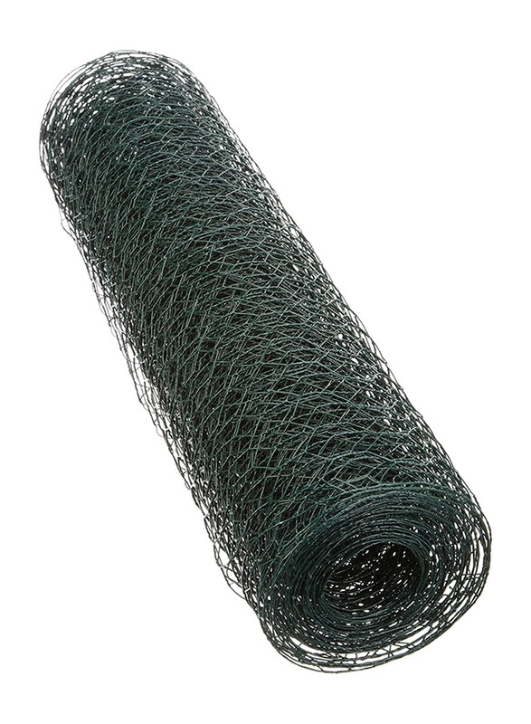 

Robustline 3x12-Feet Hexagonal Aviary Wire Mesh Fine Fence Mesh for Garden, Silver