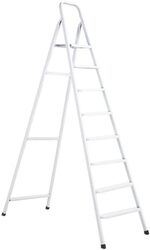 Steel Ladder 8 Steps - Silver