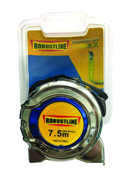Robustline Retractable Measuring Tape, 7.5-Meter x 25mm, Green