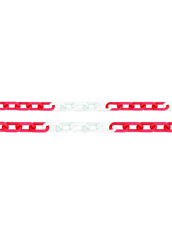 Robustline Plastic Warning Chain, Red/White