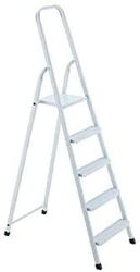 Steel Ladder 5 Steps - White