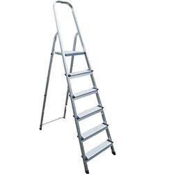 Steel Ladder 6 Steps - White