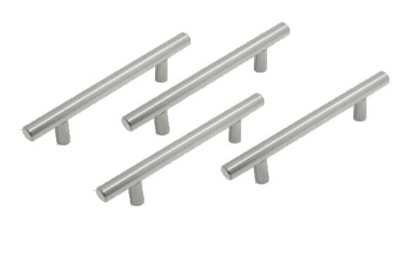 Robustline Highly Quality Metal Drawer Pull Handle - Cupboard Handle (Pack of 4) Silver - 10MM X 128MM - 161