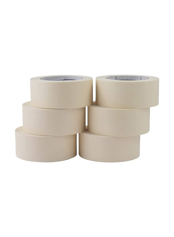 Robustline 1-Inch Adhesive Masking General Purpose Painter's Tape, 10 Pieces, Cream