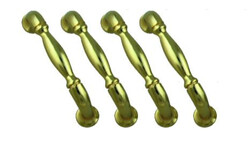 Robustline Highly Quality Metal Drawer Pull Handle - Cupboard Handle (Pack of 4)  PB - 96MM X 100MM - 737