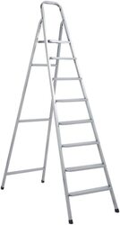 Steel Ladder 8 Steps - Silver