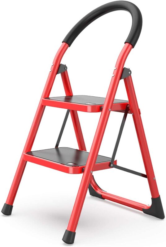 Home Purpose Ladder - 2 Steps - Red