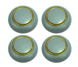 Robustline Highly Quality Platsic Drawer Knob - Cupboard Knob (Pack of 4) Grey - 107