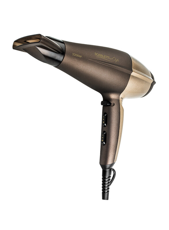 

Scarlett Top Style Stylish Hair Dryer, SC-HD70I26, Chocolate Brown