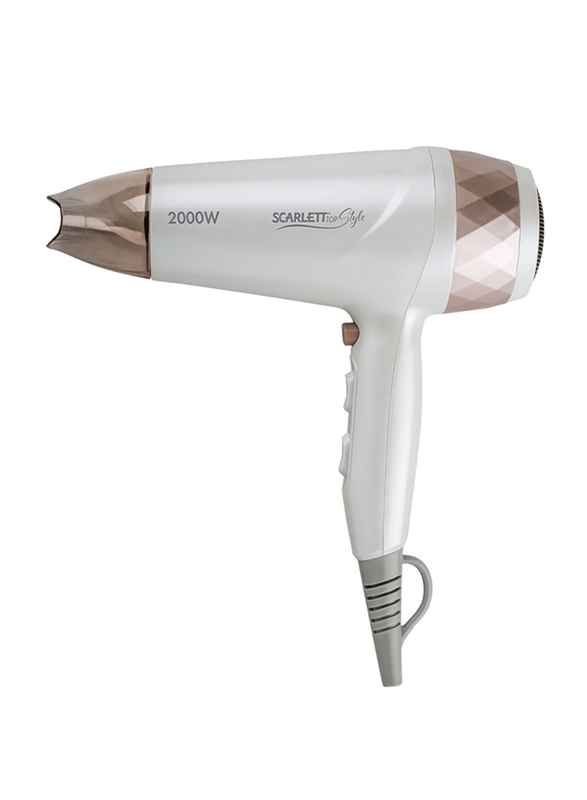 Scarlett Top Style Hair Dryer, SC-HD70I29, Pearl White