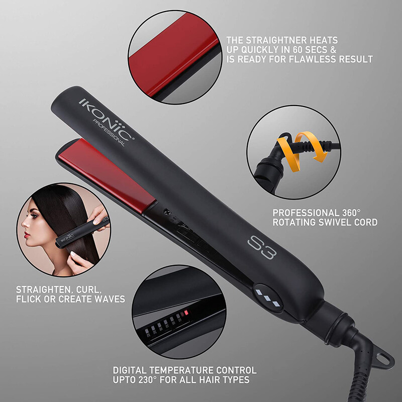 Ikonic s3 professional hair straightener outlet reviews