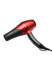 Ikonic Pro 2200 Hair Dryer, HD-2200, Black/Red