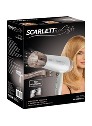 Scarlett Top Style Hair Dryer, SC-HD70I29, Pearl White