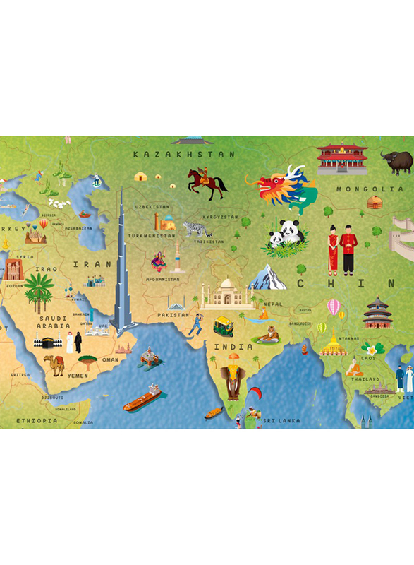 Children's Illustrated World Map, By: Explorer Publishing