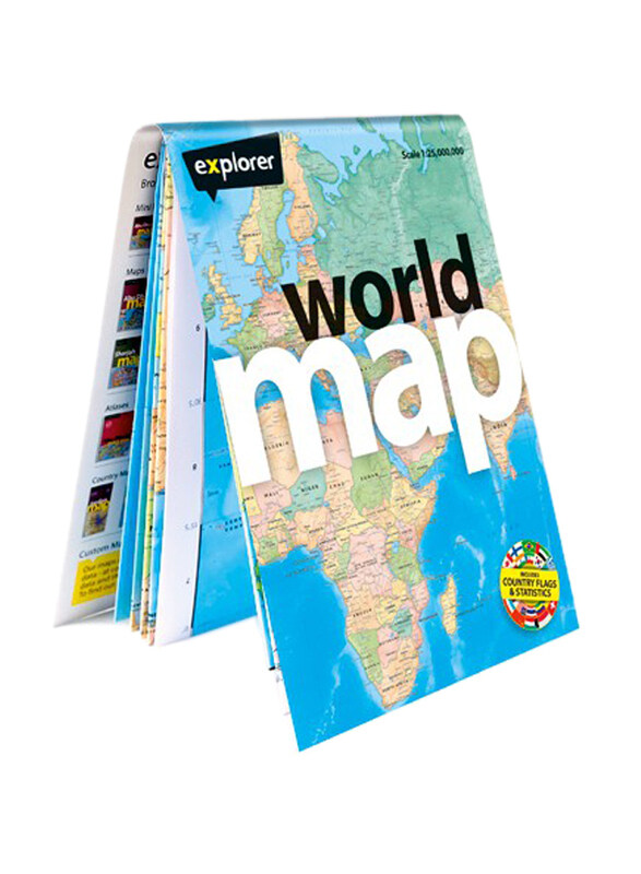 

World Map, Paperback Folded Map, By: Explorer Publishing
