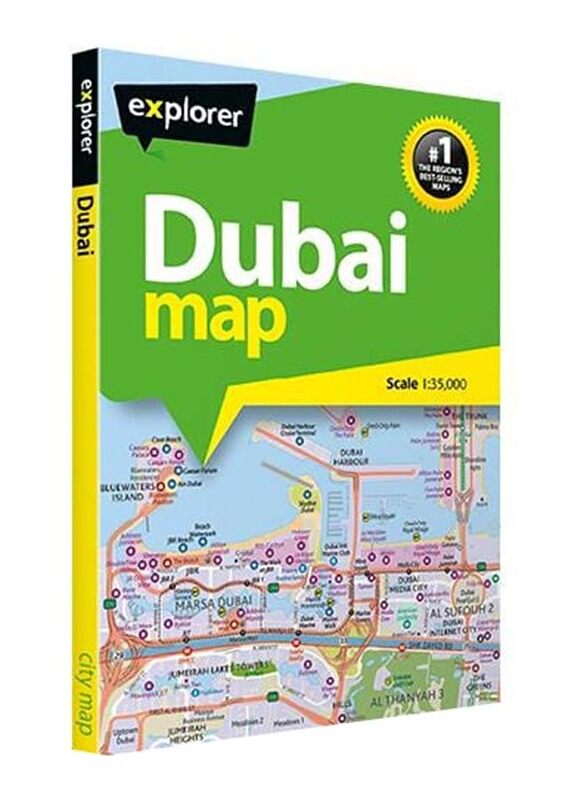 

Dubai Map, Paperback Folded Map, By: Explorer Publishing