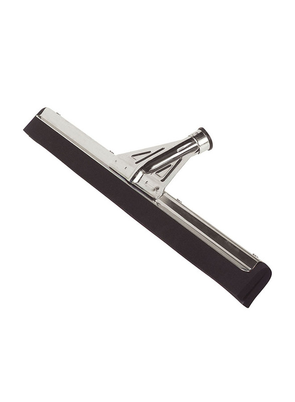 Swip Stainless Steel Frame Moss Floor Squeegee, 34cm, Black/Silver