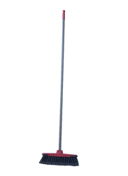 Swip Upright Indoor Bumper Broom with Hand, 130 x 30cm, Black/Grey