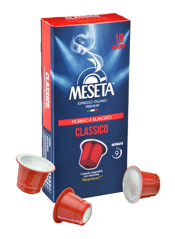 Meseta Classico Espresso Italiano Coffee, 10 Capsules, 50g