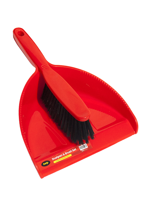 Swip Dustpan Brush Set, 2 Pieces, Red