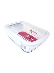Sunray Borosilicate Glass Rectangular Food Container, 1520ml, Clear