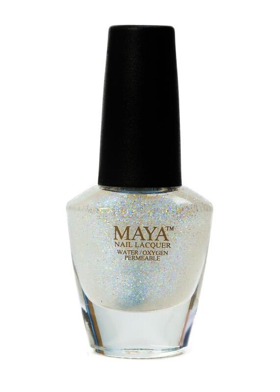 Maya Cosmetics Breathable Water Permeable Wudu Friendly Halal Nail Polish, Glitter